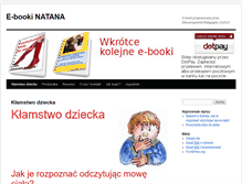 Tablet Screenshot of e-book.natan.pl